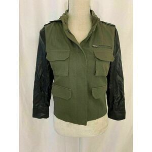 Me. N. U. Girls Faux Leather Long sleeve jacket